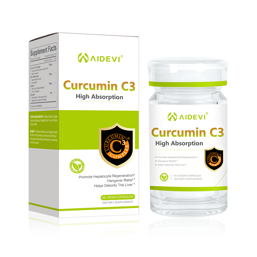 AIDEVI Curcumin C3 High Absorption 60 Casuples Relieve Hangover Made In USA缩略图