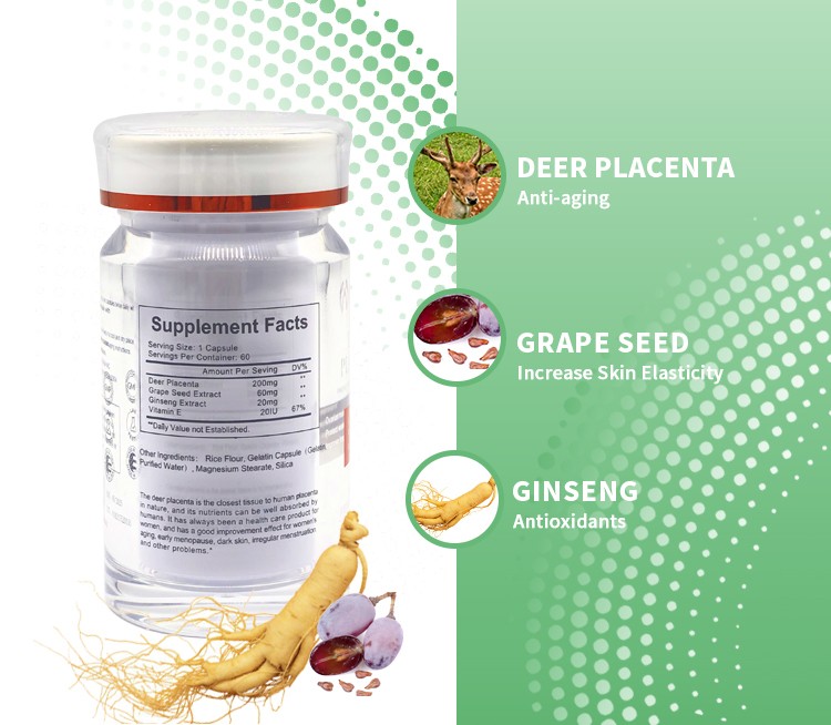 AIDEVI DEER PLACENTA 60 CAPSULES 400MG FRESH DEER PLACENTA DIETARY SUPPLEMENTS MADE IN USA插图5